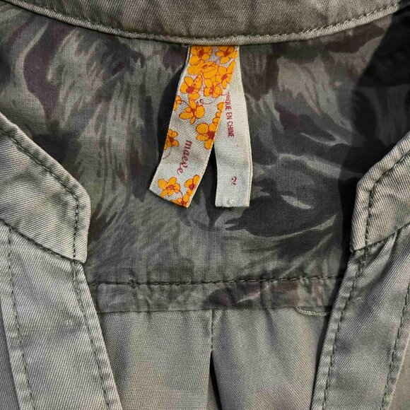 Anthropologie Olive Green Midi Swing Dress Size 2 - Picture 5 of 5